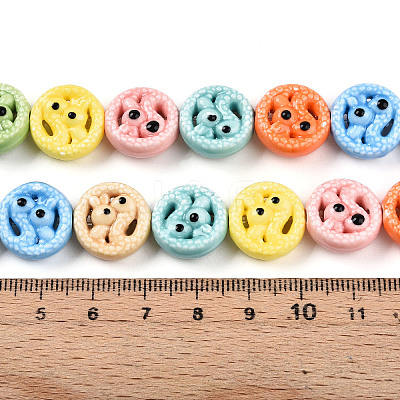 Handmade Porcelain Bead Strands PORC-N011-01E-1