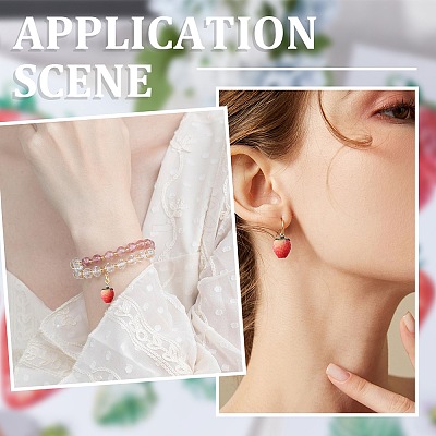24Pcs Opaque Resin Pendants RESI-SC0002-98-1