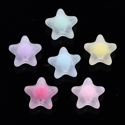 Transparent Acrylic Beads TACR-N011-001A-02-1