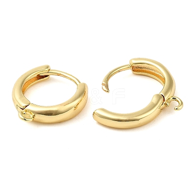 Brass Hoop Earrings EJEW-K083-33G-1