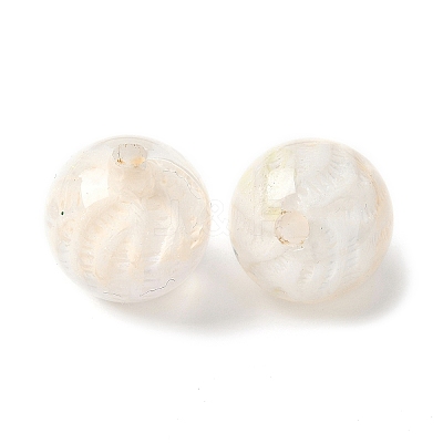 Two Tone Transparent Acrylic Beads OACR-D304-02H-1