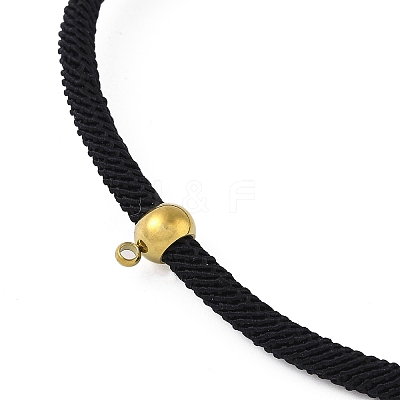 Round Polyester Twisted Cord Bracelet Makings LS-STAS-P408-20G-01-1