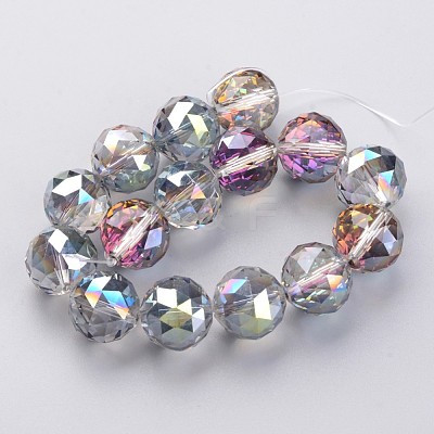 Electroplate Glass Bead Strands EGLA-J140-HP01-16mm-1