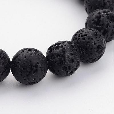 Natural Lava Rock Beads Strands G434-2-1