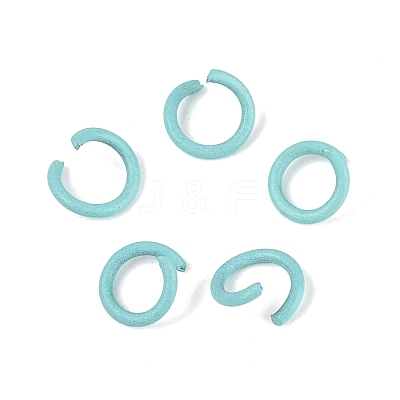 Spray Painted Iron Open Jump Rings IFIN-T017-04C-05-1