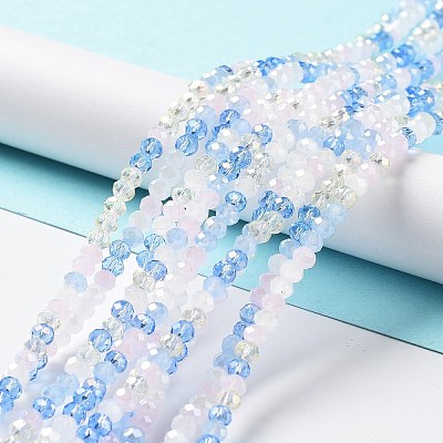 Glass Beads Strands EGLA-A034-M4mm-18-1