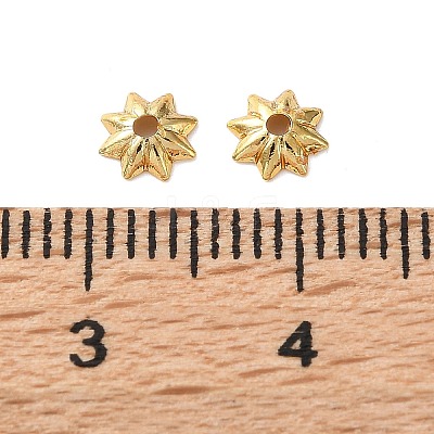 Brass Bead Caps KK-C260-17G-1