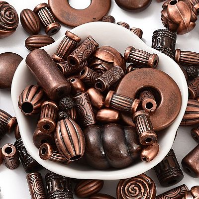 CCB Plastic Beads M-PABS001Y-R-1