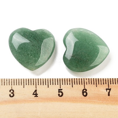 Heart Natural Green Aventurine Palm Stones G-C134-06A-15-1