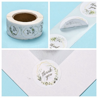 1 Inch Thank You Stickers DIY-G013-A03-1