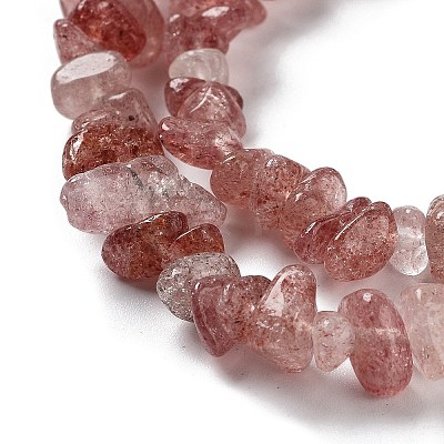 Natural Strawberry Quartz Beads Strands X-G-M205-94-1