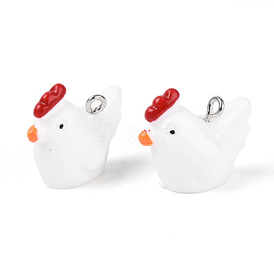 Opaque Resin Pendants X-RESI-S356-068-1