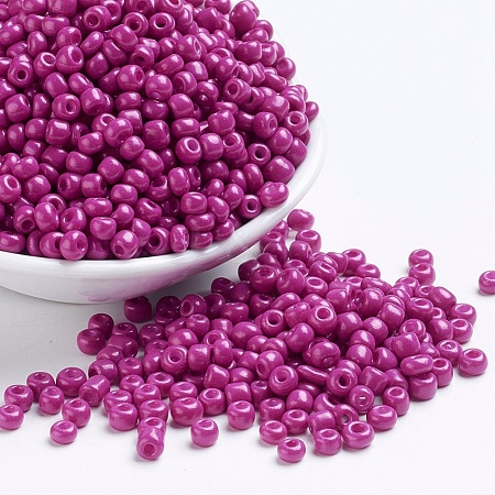 Baking Paint Glass Seed Beads SEED-S003-K21-1