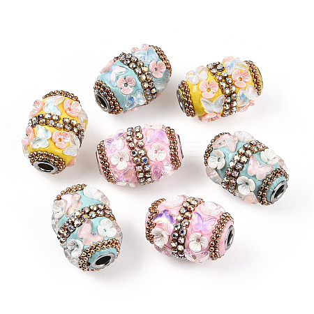 Handmade Indonesia Alloy Beads IPDL-B001-06-1