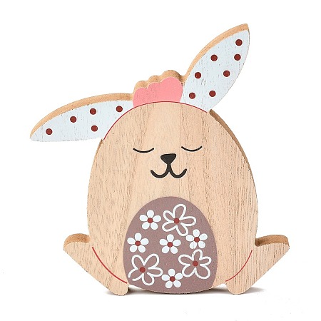 Easter Theme Natural Wood Display Decorations LS-AJEW-P087-A02-1