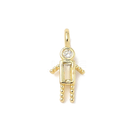 Brass Micro Pave Cubic Zirconia Pendants ZIRC-I356-17G-A07-1