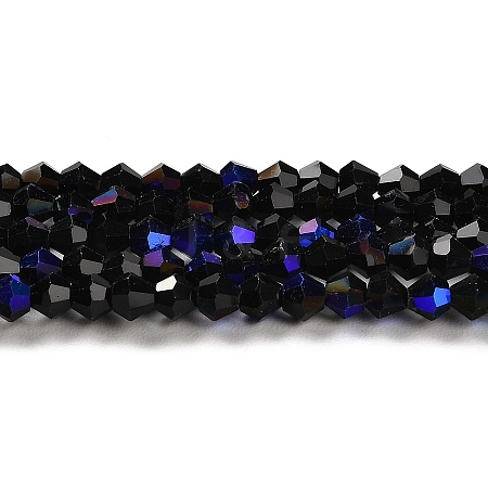 Opaque Solid Color Electroplate Glass Beads Strands LS-EGLA-A039-P2mm-L17-1