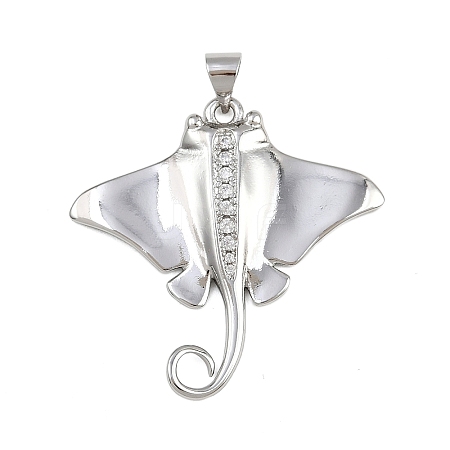 Brass Micro Pave Cubic Zirconia Pendants KK-A269-06P-1