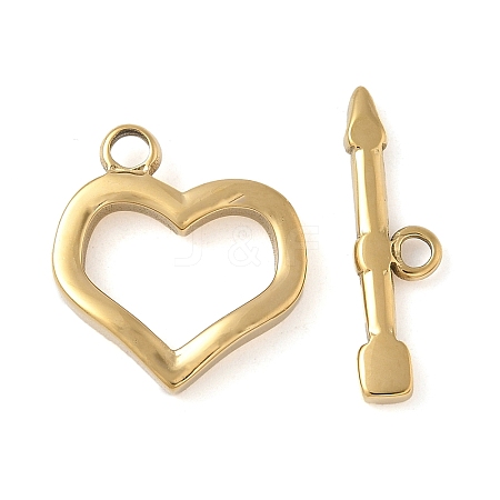 304 Stainless Steel Toggle Clasps STAS-H483-47G-1