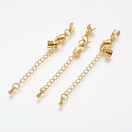 Brass Chain Extender KK-A087-G-NR-1
