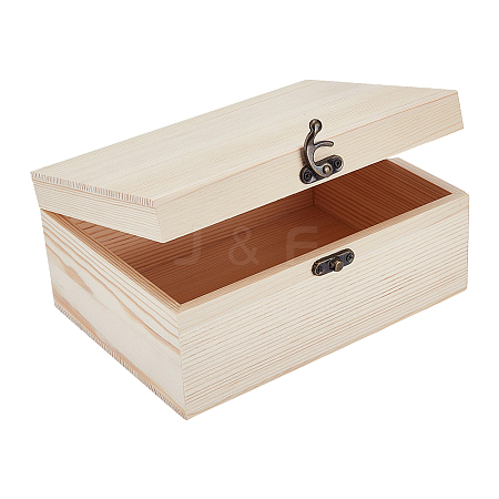 Wood Storage Boxes WOOD-WH0062-50B-1