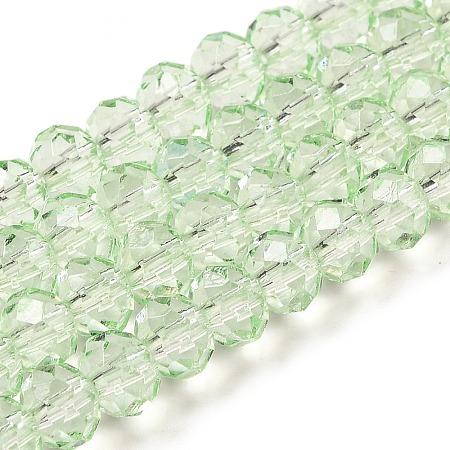 Transparent Baking Paint Glass Beads Strands DGLA-A034-T6mm-D10-1