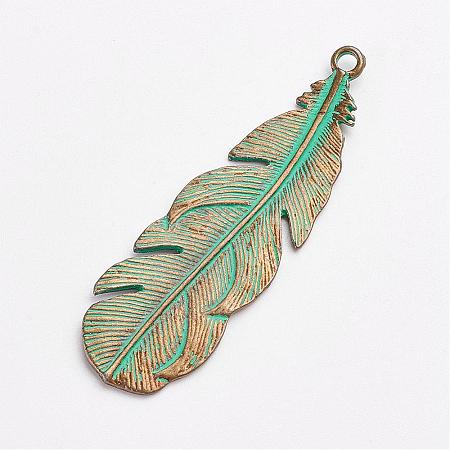 Tibetan Style Alloy Pendants PALLOY-F187-43ABG-1