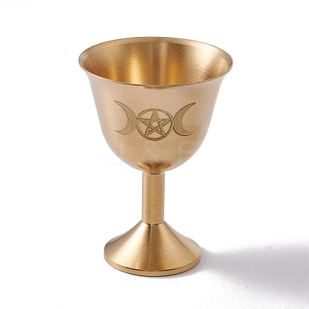 Tarot Theme Brass Cups AJEW-C020-02C-G-1