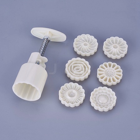 Plastic Moon Cake Moulds DIY-WH0143-75B-1