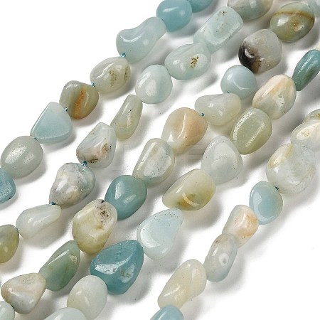 Natural Flower Amazonite Beads Strands G-P497-01E-31-1