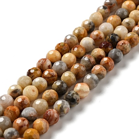 Natural Crazy Lace Agate Beads Strands G-E571-36A-1