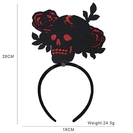 Halloween Cloth Hair Bands PW-WGE0E66-03-1