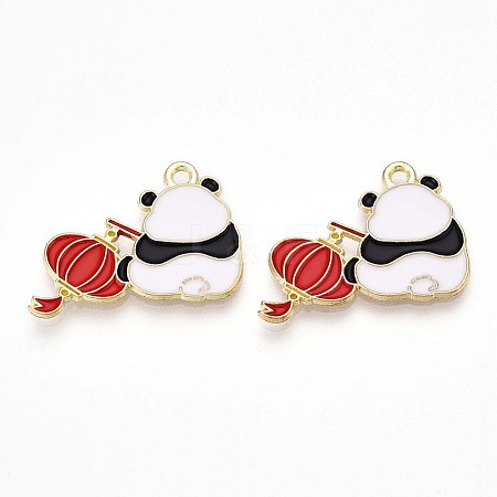 Alloy Enamel Pendants ENAM-T022-03E-1