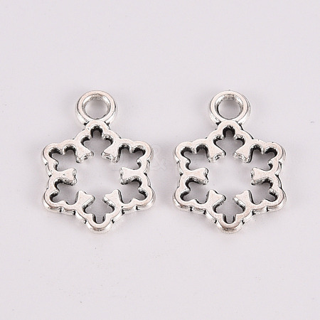 Tibetan Style Alloy Pendants TIBE-N010-62AS-RS-1