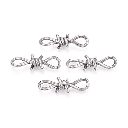 304 Stainless Steel Barbed Wire Links X-STAS-T072-138P-1