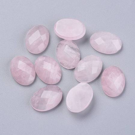 Natural Rose Quartz Cabochons G-G760-A08-1