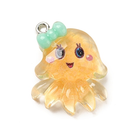 Marine Animal Series Resin Pendants RESI-Q012-01F-03-1