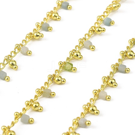 Handmade Brass Cube Link Chains CHC-L053-10G-01-1