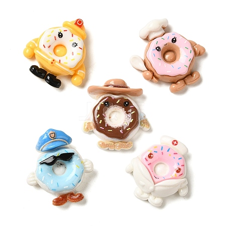 Career Theme Opaque Resin Imitation Food Decoden Cabochons RESI-H164-02-1
