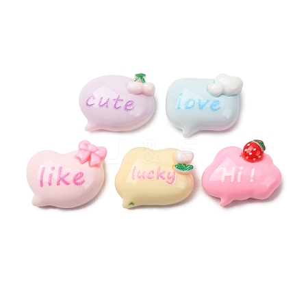 Opaque Resin Cabochons FIND-E058-06-1