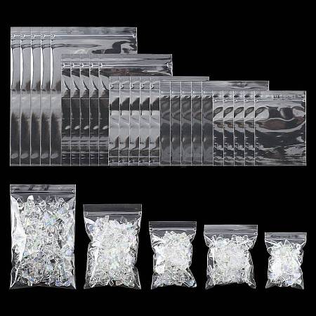 60Pcs 5 Styles Polypropylene Zip Top Bags OPP-FS0001-21-1