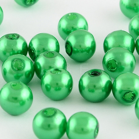 ABS Plastic Imitation Pearl Round Beads SACR-S074-8mm-A74-1