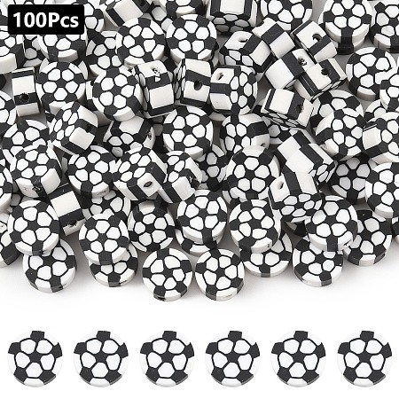 100Pcs Handmade Polymer Clay Beads CLAY-YW0002-46-1