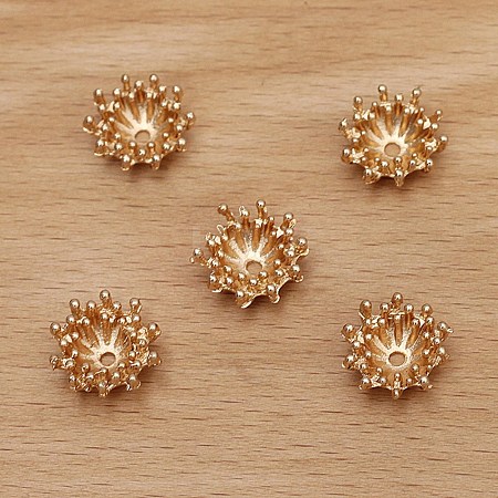 Alloy Bead Caps FIND-WH0116-38KCG-1