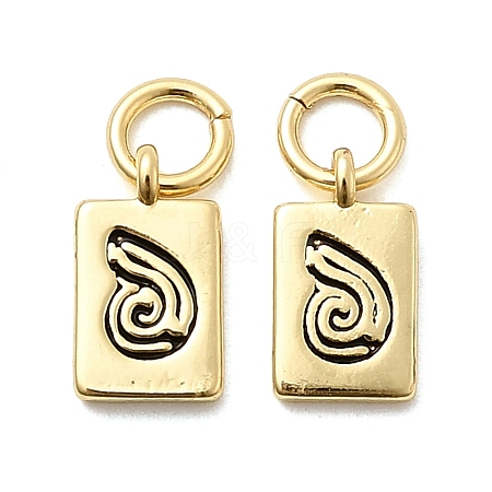 Brass Enamel Charms KK-P338-09G-02-1