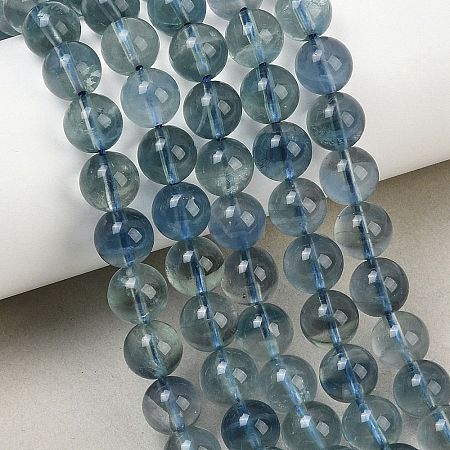 Natural Blue Fluorite Beads Strands GG-CBAF158-8mm-1