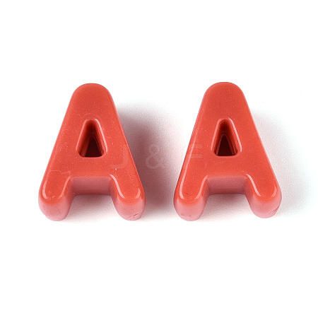 Opaque Acrylic European Beads OACR-M027-01A-06-1