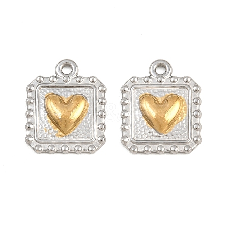 Valentine's Day 304 Stainless Steel Pendants STAS-F366-05GP-1