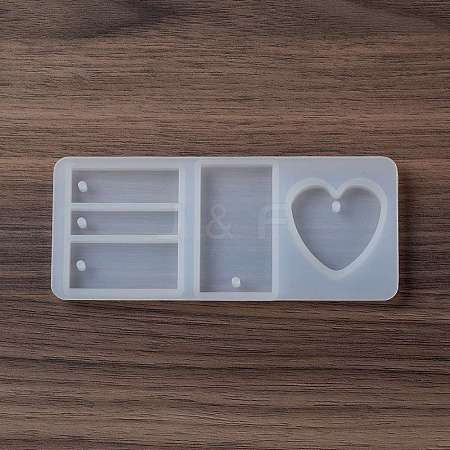 DIY Heart & Rectangle Pendant Food Grade Silicone Molds SIMO-C003-04-1