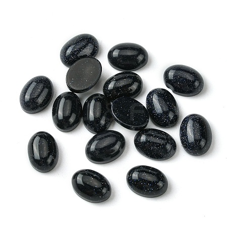 Synthetic Blue Goldstone Cabochons G-A094-01B-58-1